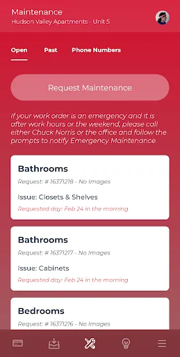 Resident Portal screenshot