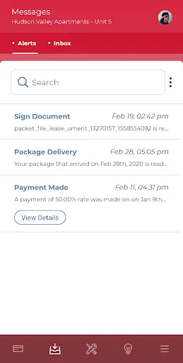 Resident Portal screenshot