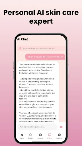 Skin Care Scanner: GlowUp screenshot