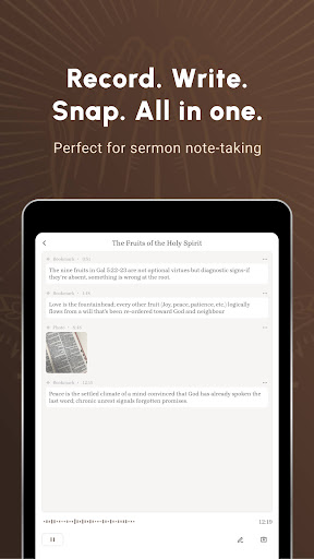 Bible Note Taker & Recorder screenshot
