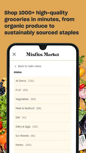 Misfits Market Grocery App screenshot