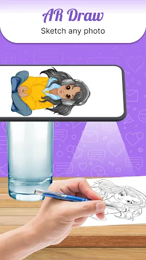 Draw Anime Sketch : AR Drawing screenshot