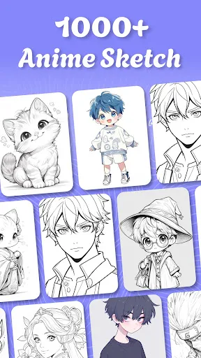 Draw Anime Sketch : AR Drawing screenshot