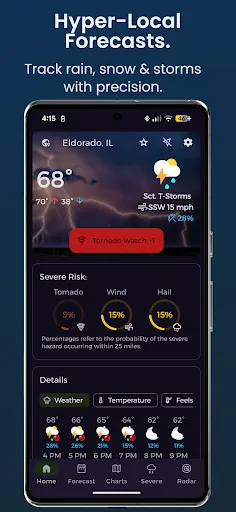 NWS Weather Report screenshot