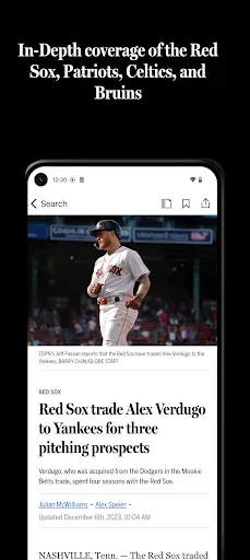 The Boston Globe screenshot