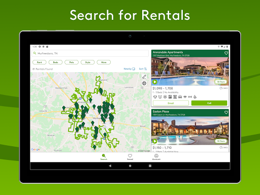 Apartments.com Rental Search screenshot