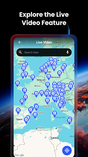 Live Earth Map & GPS Tracker screenshot