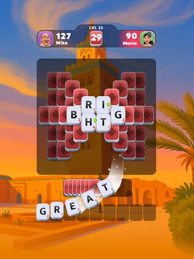 Word Tiles GO screenshot
