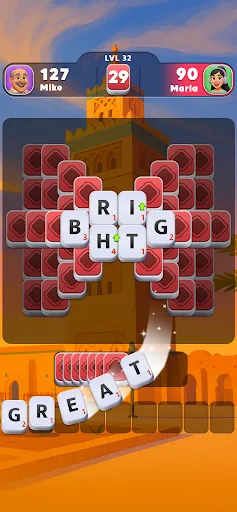 Word Tiles GO screenshot
