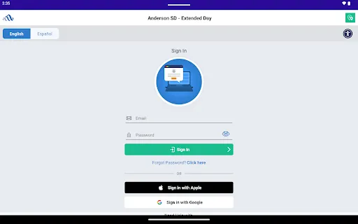 EZChildTrack Parent Portal screenshot