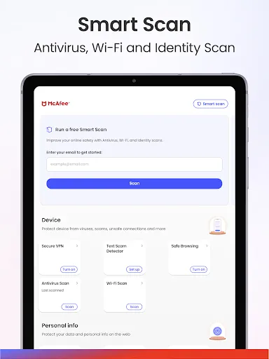 McAfee Security: Antivirus VPN screenshot