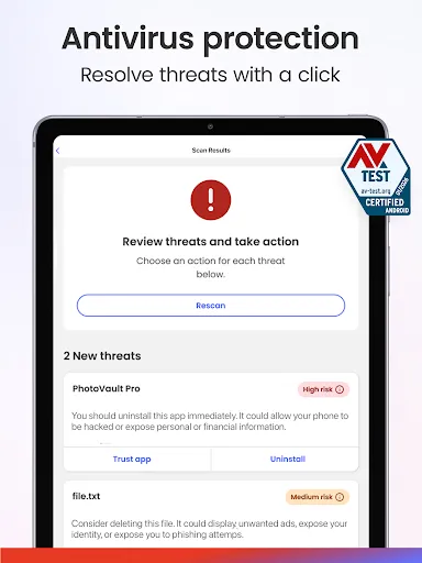 McAfee Security: Antivirus VPN screenshot