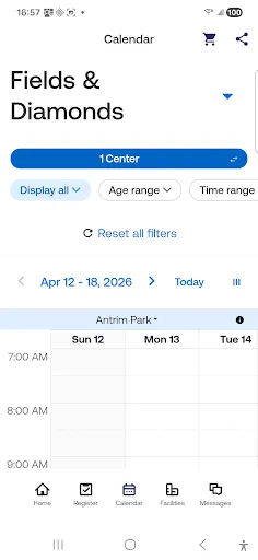 Columbus RecParks screenshot