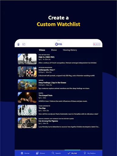 PBS: TV Shows & Documentaries screenshot