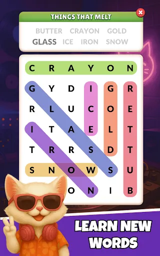 Word Search Meow - Cat Puzzle screenshot