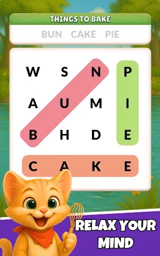 Word Search Meow - Cat Puzzle screenshot