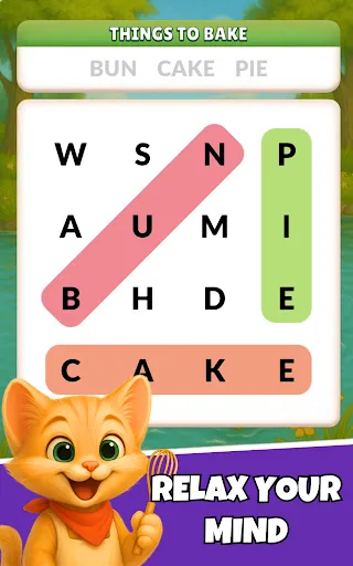 Word Search Meow - Cat Puzzle screenshot