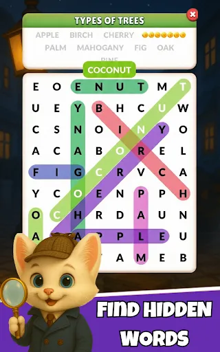 Word Search Meow - Cat Puzzle screenshot