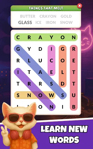 Word Search Meow - Cat Puzzle screenshot