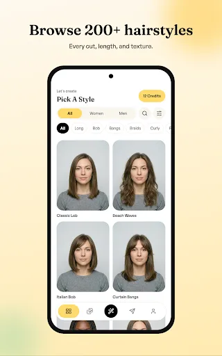 Snip: AI Hairstyle Try-On screenshot