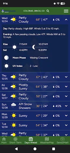 Peaks2Plains Weather screenshot