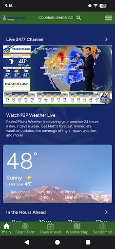 Peaks2Plains Weather screenshot