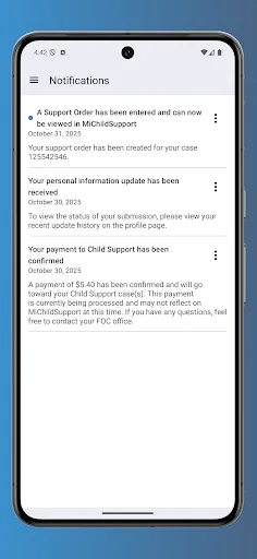 MiChildSupport screenshot