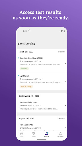athenaPatient screenshot