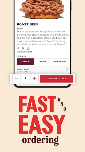 Arby's Fast Food Sandwiches screenshot