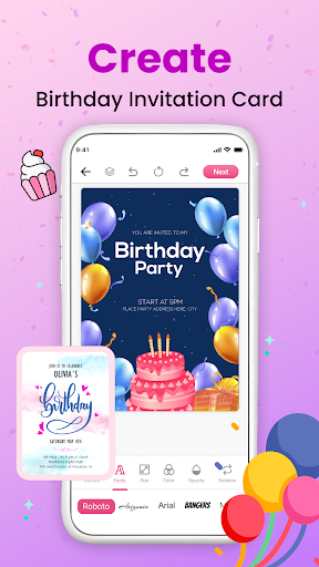 Invitation Maker - Card Design screenshot