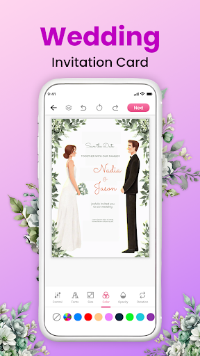 Invitation Maker - Card Design screenshot