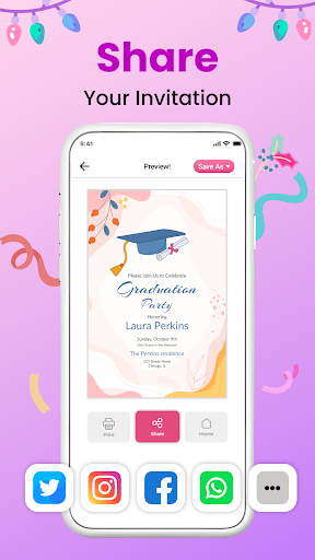 Invitation Maker - Card Design screenshot