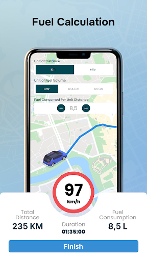 Map Drive - Radar, Speedometer screenshot