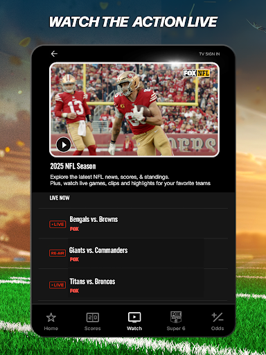 FOX Sports: Watch Live Games screenshot