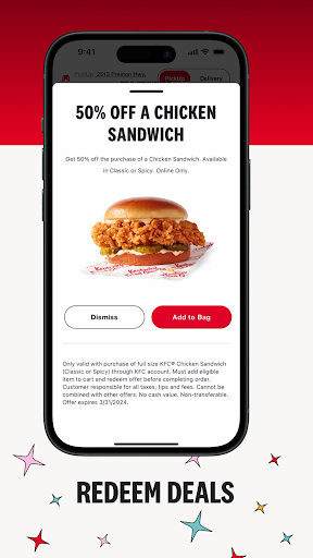 KFC US - Ordering App screenshot