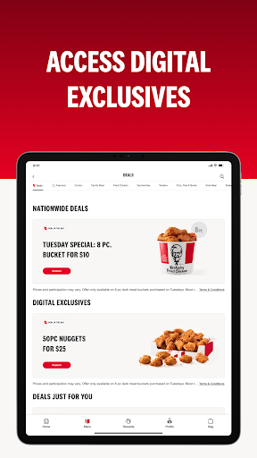 KFC US - Ordering App screenshot