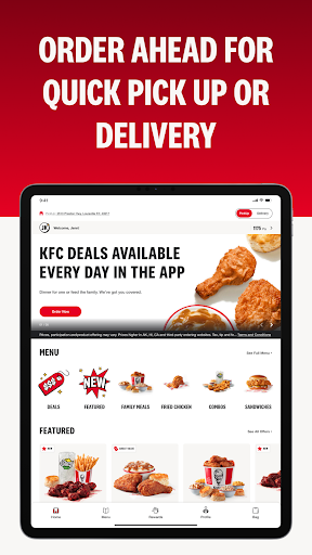 KFC US - Ordering App screenshot