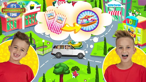 Vlad & Niki Supermarket game screenshot