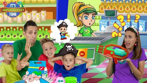 Vlad & Niki Supermarket game screenshot