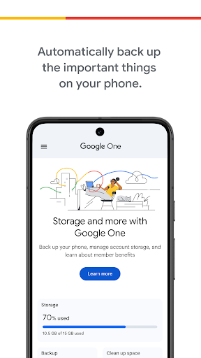 Google One screenshot