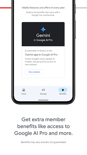 Google One screenshot