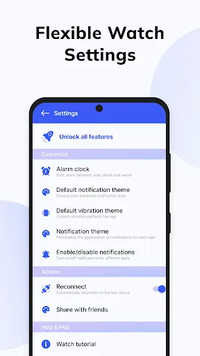Smart Watch app - BT Notifier screenshot