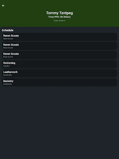 Camp Raven Knob Passport screenshot
