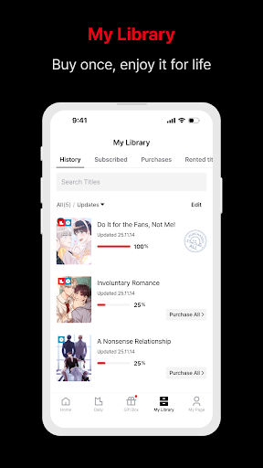 Lezhin Comics - Daily Releases screenshot