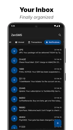 Stop Spam Texts - ZenSMS screenshot