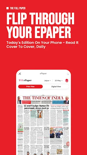 TOI Breaking News App & ePaper screenshot