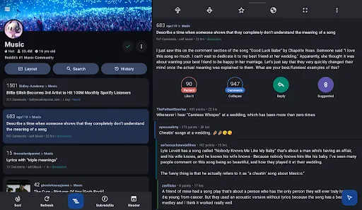 Relay for reddit screenshot