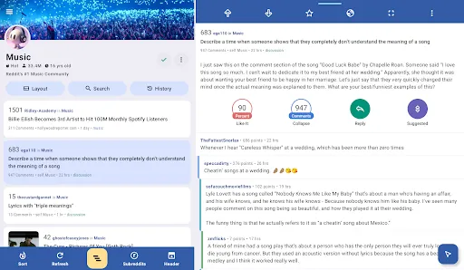 Relay for reddit screenshot