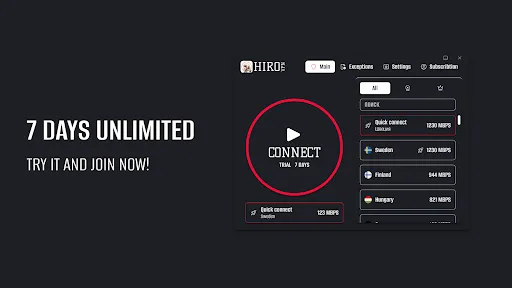 HiroVPN: super-fast VPN screenshot