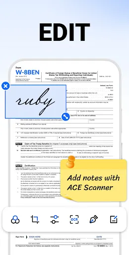 ACE Scanner - PDF Scanner App screenshot